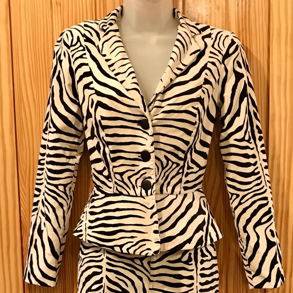 Vintage Betsey Johnson Zebra Suit - Picture 14 of 17